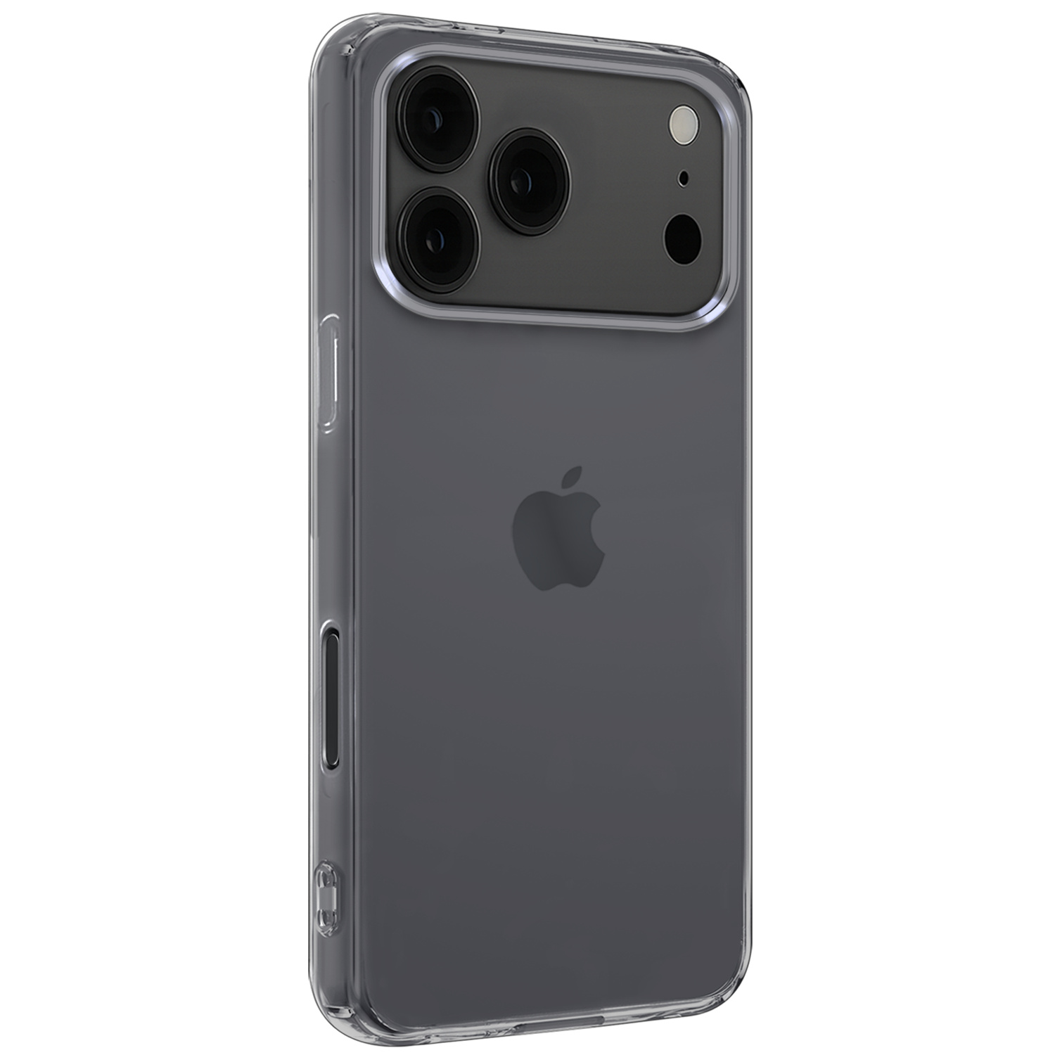 BASEY. BASEY. iPhone 17 Pro Max Hoesje Siliconen Met Screenprotector Met Dichte Notch - Transparant