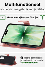 BASEY. BASEY. iPhone 17 Hoesje Bookcase - Rose Goud