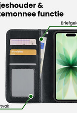 BASEY. BASEY. iPhone 17 Hoesje Bookcase - Zwart