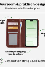 BASEY. BASEY. iPhone Air Hoesje Bookcase - Bruin