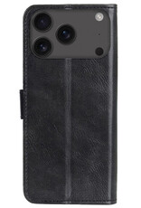 BASEY. BASEY. iPhone 17 Pro Hoesje Bookcase Met Screenprotector - Zwart