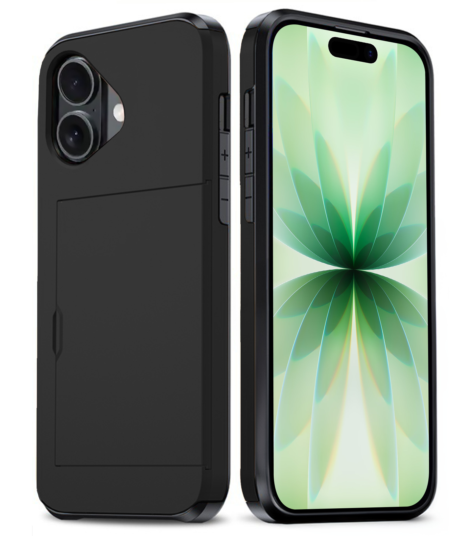 BASEY. BASEY. iPhone 17 Hoesje Pashouder Hard - Zwart