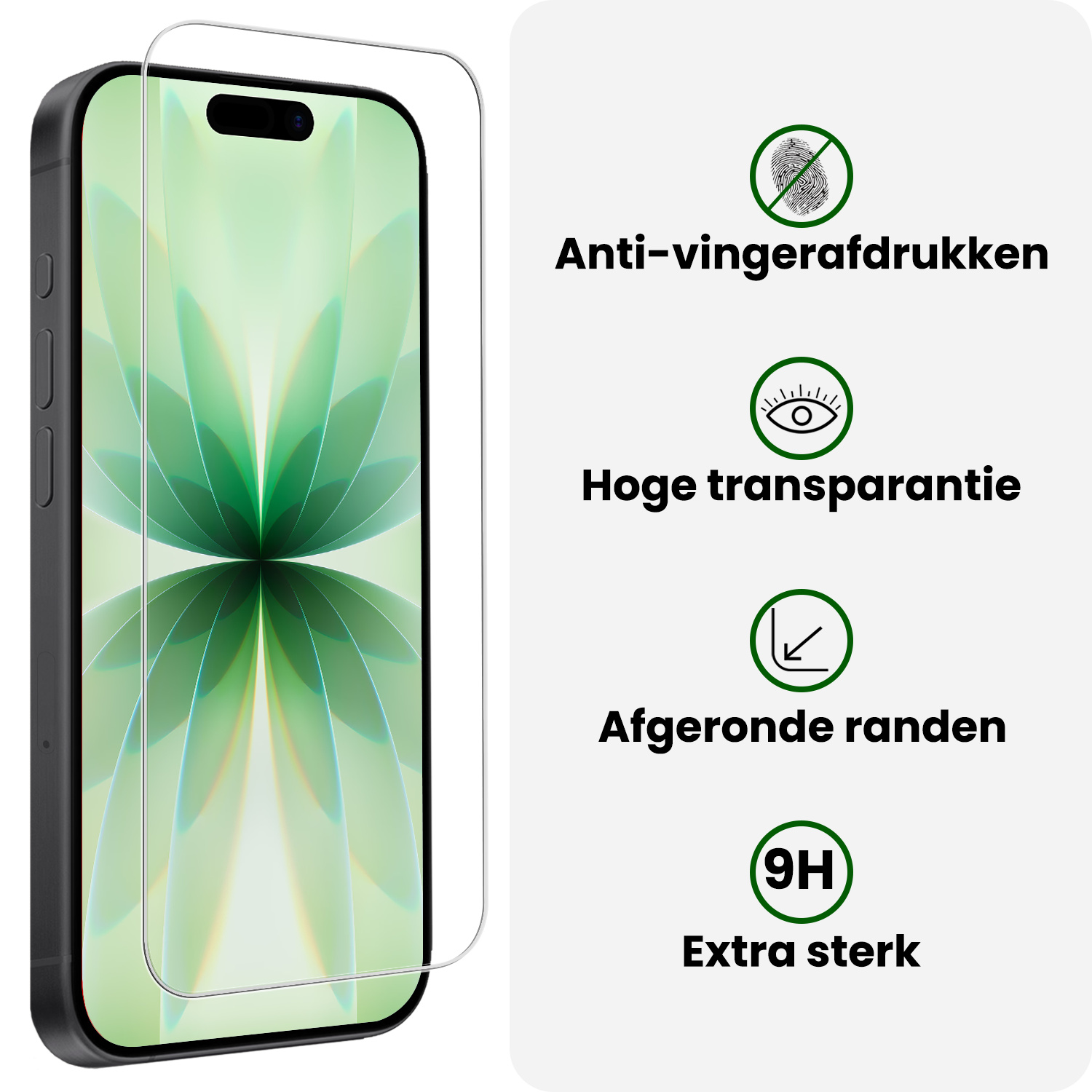 BASEY. BASEY. iPhone 17 Hoesje Pashouder Hard Met Screenprotector - Rosé Goud