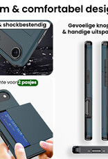 BASEY. BASEY. iPhone Air Hoesje Pashouder Hard - Donker Blauw