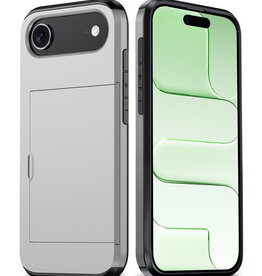 BASEY. BASEY. iPhone Air Hoesje Pashouder Hard - Grijs