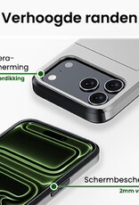 BASEY. BASEY. iPhone 17 Pro Hoesje Pashouder Hard - Grijs