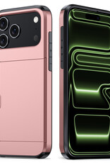 BASEY. BASEY. iPhone 17 Pro Hoesje Pashouder Hard - Rosé Goud