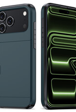 BASEY. BASEY. iPhone 17 Pro Max Hoesje Pashouder Hard - Donker Blauw