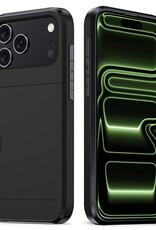 BASEY. BASEY. iPhone 17 Pro Max Hoesje Pashouder Hard - Zwart