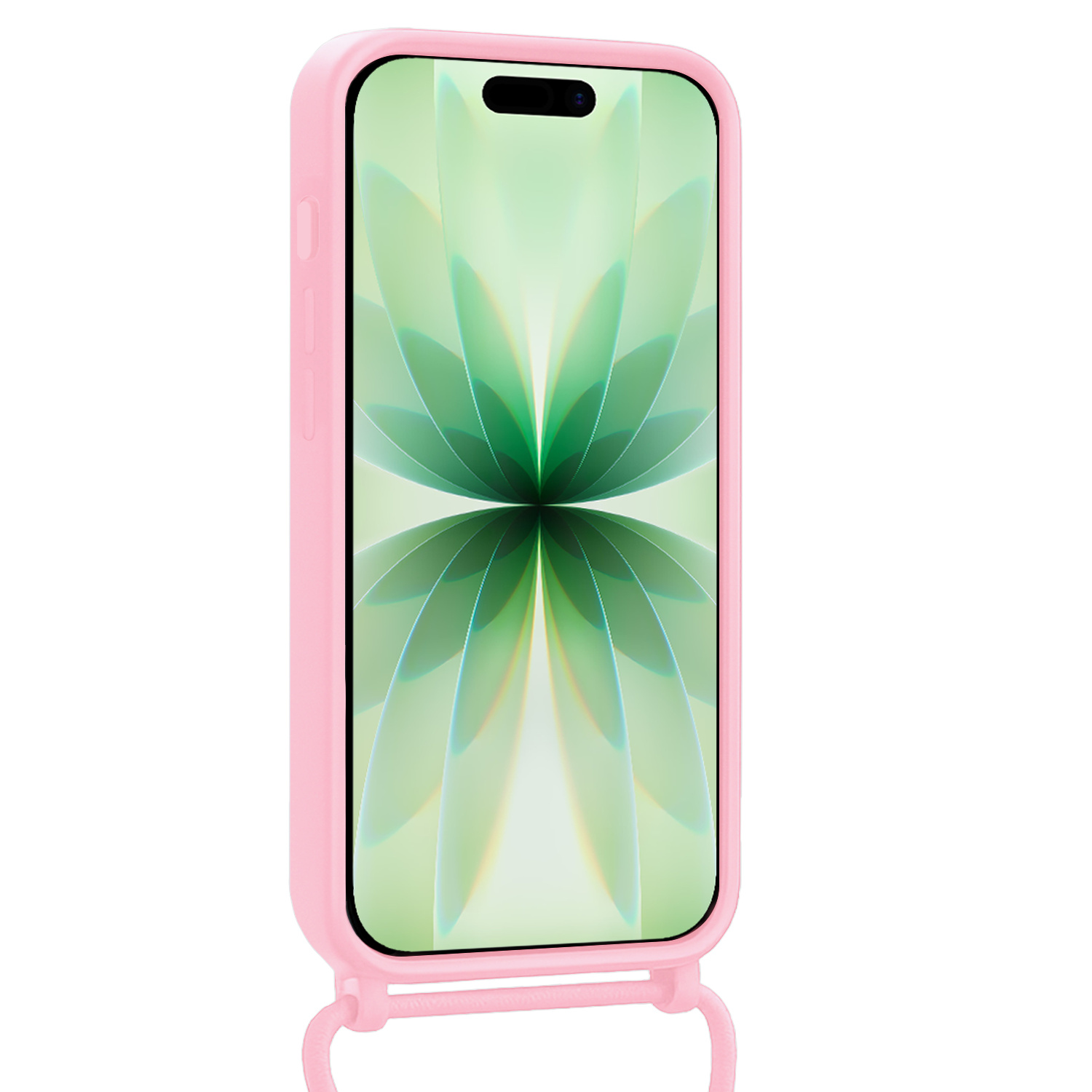 BASEY. BASEY. iPhone 17 Hoesje Pashouder met Koord - Lichtroze