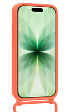 BASEY. BASEY. iPhone 17 Hoesje Pashouder met Koord - Papaya