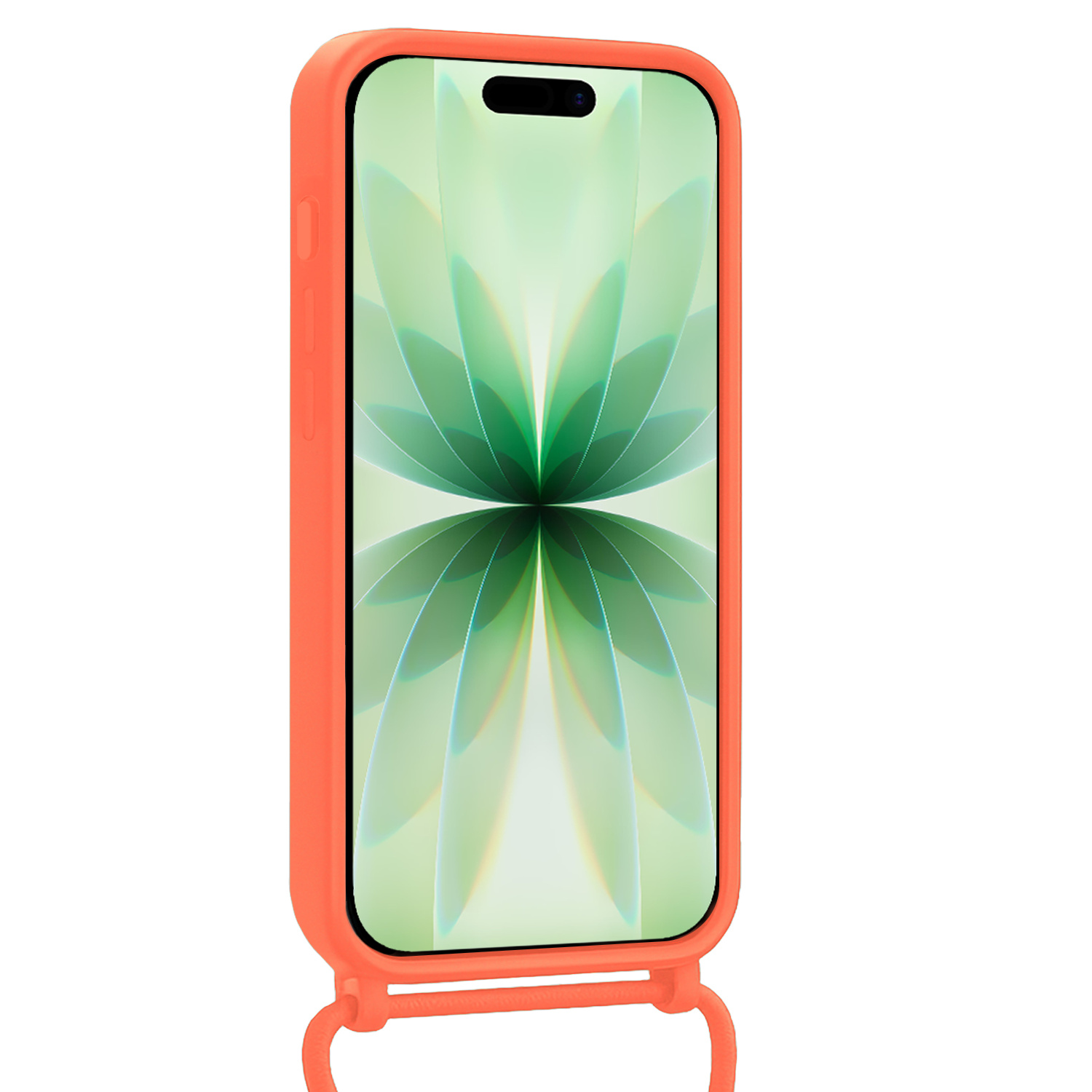 BASEY. BASEY. iPhone 17 Hoesje Pashouder met Koord - Papaya - 2 PACK