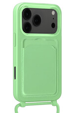 BASEY. BASEY. iPhone 17 Pro Hoesje Pashouder met Koord - Groen - 2 PACK