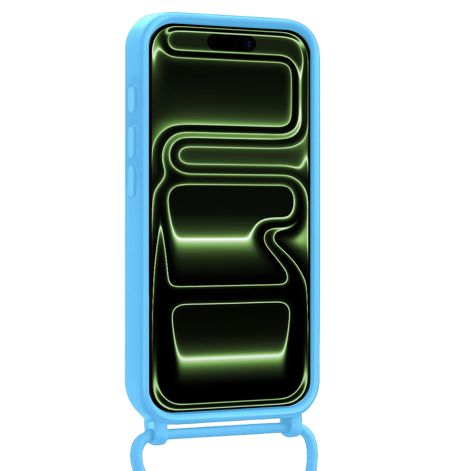 BASEY. BASEY. iPhone 17 Pro Hoesje Pashouder met Koord - Lichtblauw - 2 PACK