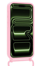 BASEY. BASEY. iPhone 17 Pro Hoesje Pashouder met Koord - Lichtroze - 2 PACK