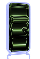 BASEY. BASEY. iPhone 17 Pro Hoesje Pashouder met Koord Met 2x Screenprotector - Lila