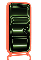 BASEY. BASEY. iPhone 17 Pro Hoesje Pashouder met Koord - Papaya