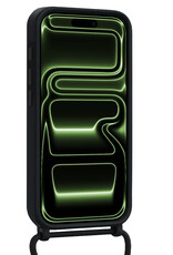 BASEY. BASEY. iPhone 17 Pro Hoesje Pashouder met Koord - Zwart