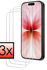 NoXx NoXx iPhone 17 Screenprotector Glas Met Dichte Notch - 3 PACK