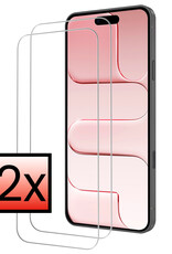NoXx NoXx iPhone Air Screenprotector Glas Met Dichte Notch - 2 PACK