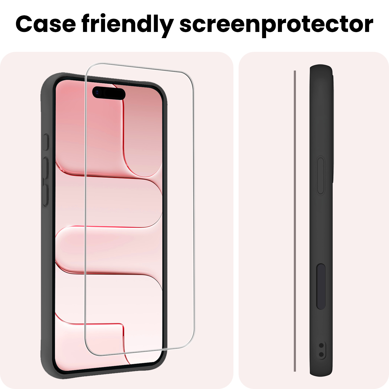 NoXx NoXx iPhone Air Screenprotector Glas Met Dichte Notch - 2 PACK