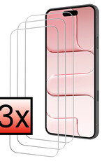 NoXx NoXx iPhone Air Screenprotector Glas Met Dichte Notch - 3 PACK