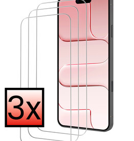 NoXx NoXx iPhone Air Screenprotector Glas Met Dichte Notch - 3 PACK