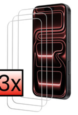 NoXx NoXx iPhone 17 Pro Screenprotector Glas Met Dichte Notch - 3 PACK