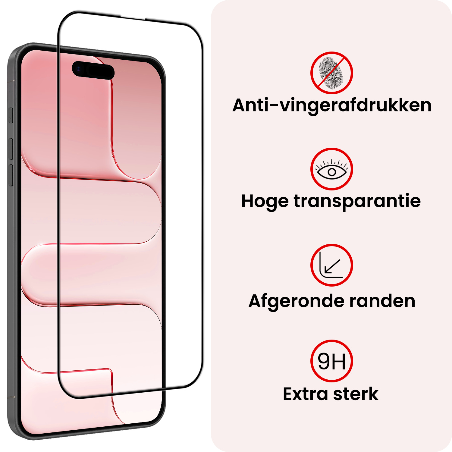 NoXx NoXx iPhone Air Screenprotector Glas Full Cover 2D - 2 PACK