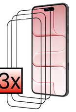 NoXx NoXx iPhone Air Screenprotector Glas Full Cover 2D - 3 PACK