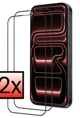 NoXx NoXx iPhone 17 Pro Max Screenprotector Glas Full Cover 2D - 2 PACK