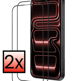 NoXx NoXx iPhone 17 Pro Max Screenprotector Glas Full Cover 2D - 2 PACK