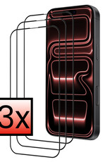 NoXx NoXx iPhone 17 Pro Max Screenprotector Glas Full Cover 2D - 3 PACK