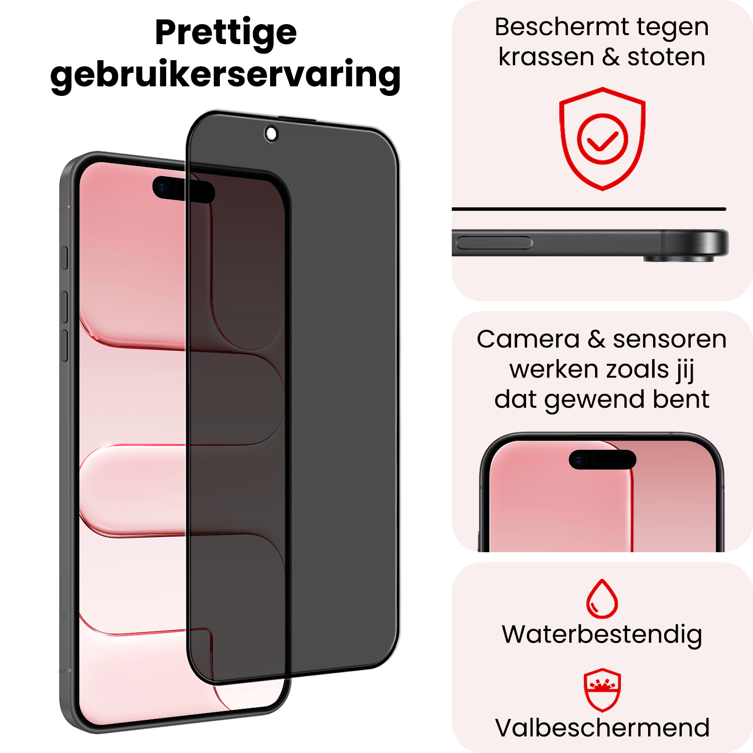 NoXx NoXx iPhone Air Screenprotector Glas Privacy