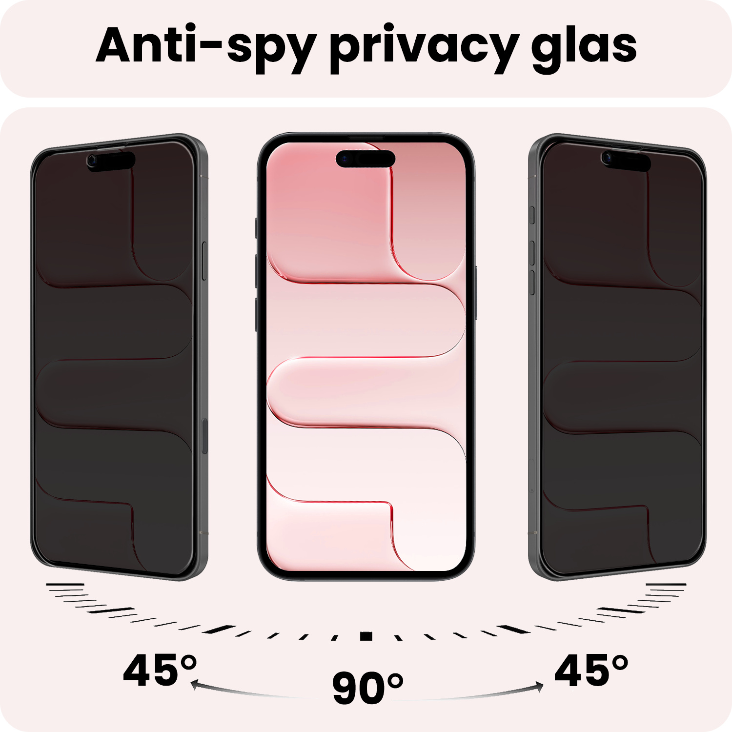 NoXx NoXx iPhone Air Screenprotector Glas Privacy - 2 PACK