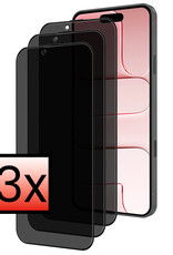 NoXx NoXx iPhone Air Screenprotector Glas Privacy - 3 PACK