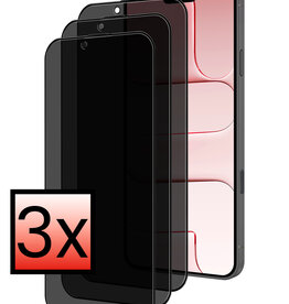 NoXx NoXx iPhone Air Screenprotector Glas Privacy - 3 PACK