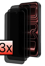 NoXx NoXx iPhone 17 Pro Screenprotector Glas Privacy - 3 PACK