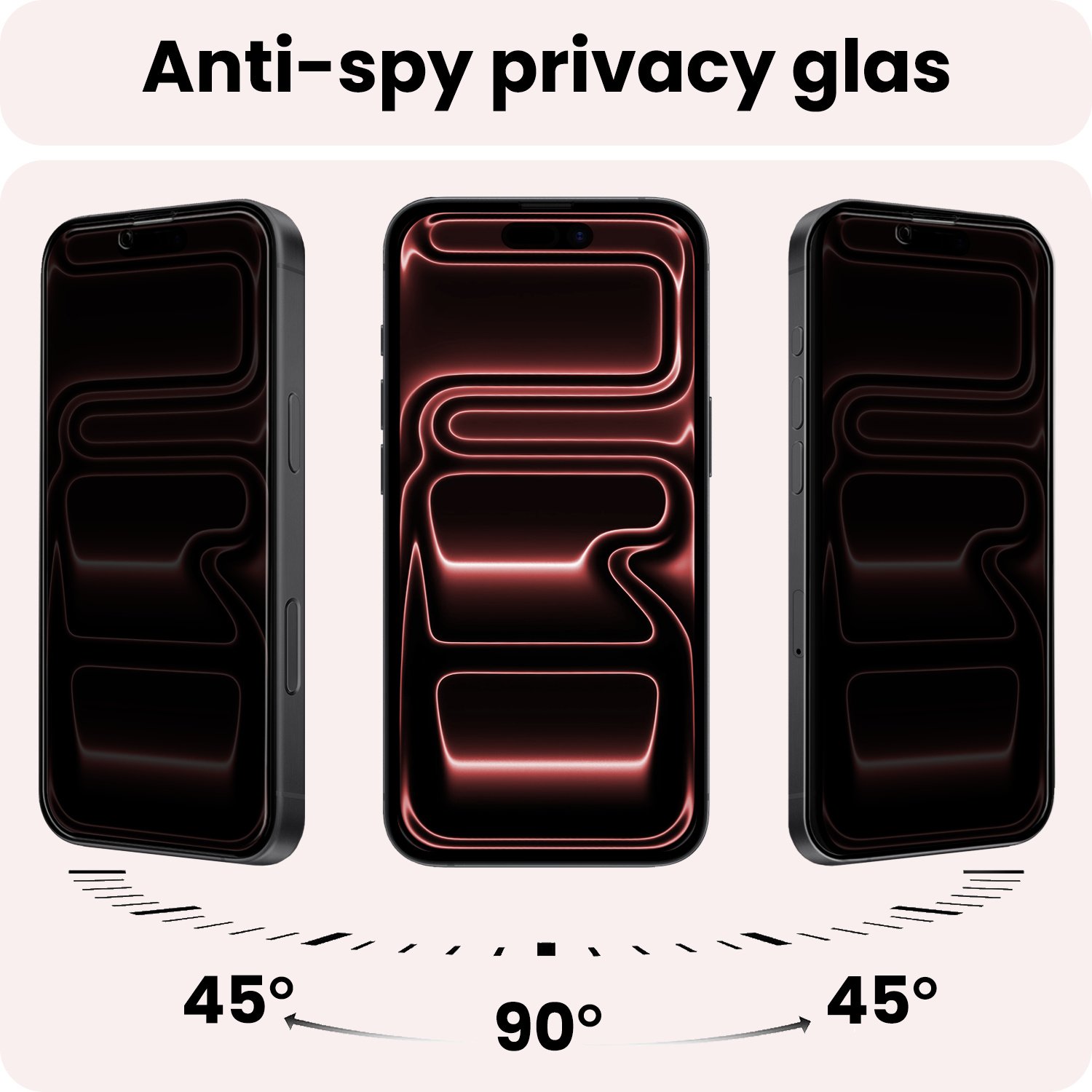 NoXx NoXx iPhone 17 Pro Max Screenprotector Glas Privacy