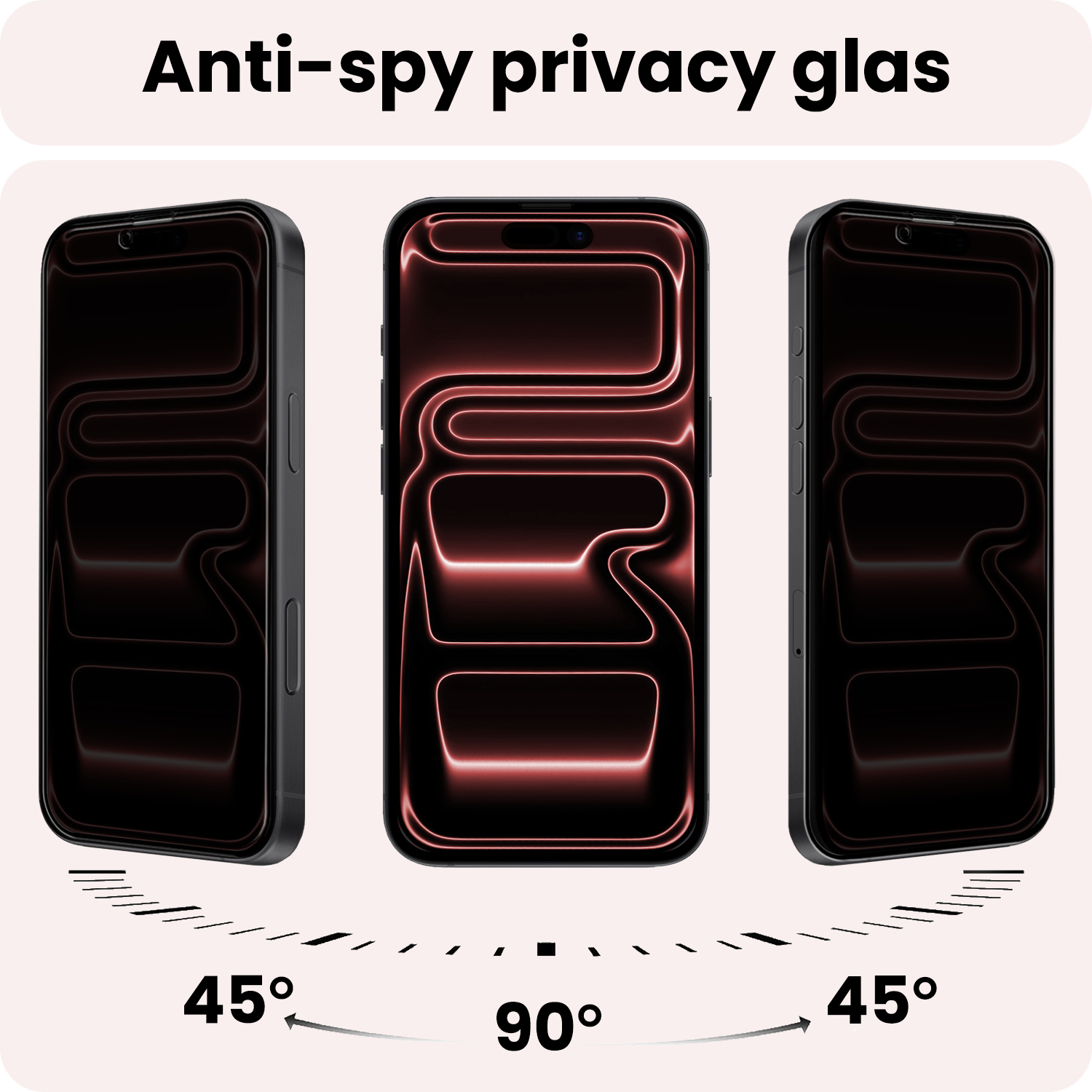 NoXx NoXx iPhone 17 Pro Max Screenprotector Glas Privacy - 2 PACK