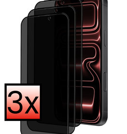 NoXx NoXx iPhone 17 Pro Max Screenprotector Glas Privacy - 3 PACK