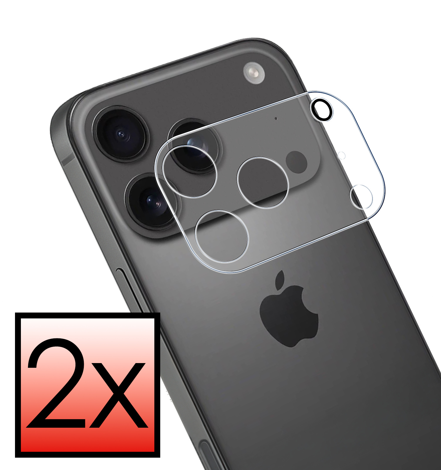 NoXx NoXx iPhone 17 Pro Camera Screenprotector - 2 PACK