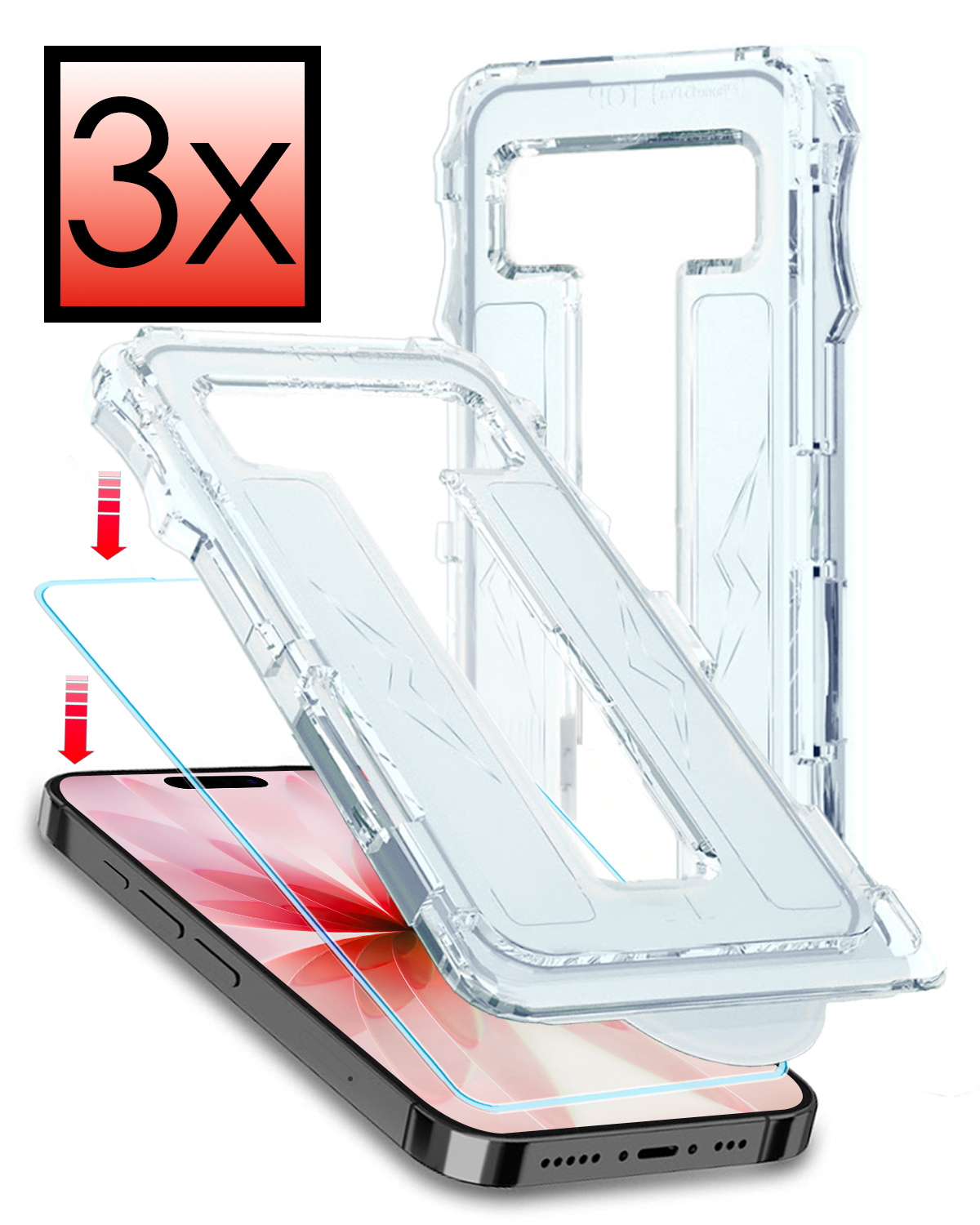 NoXx NoXx iPhone 17 Hybrid Screenprotector - 3 PACK