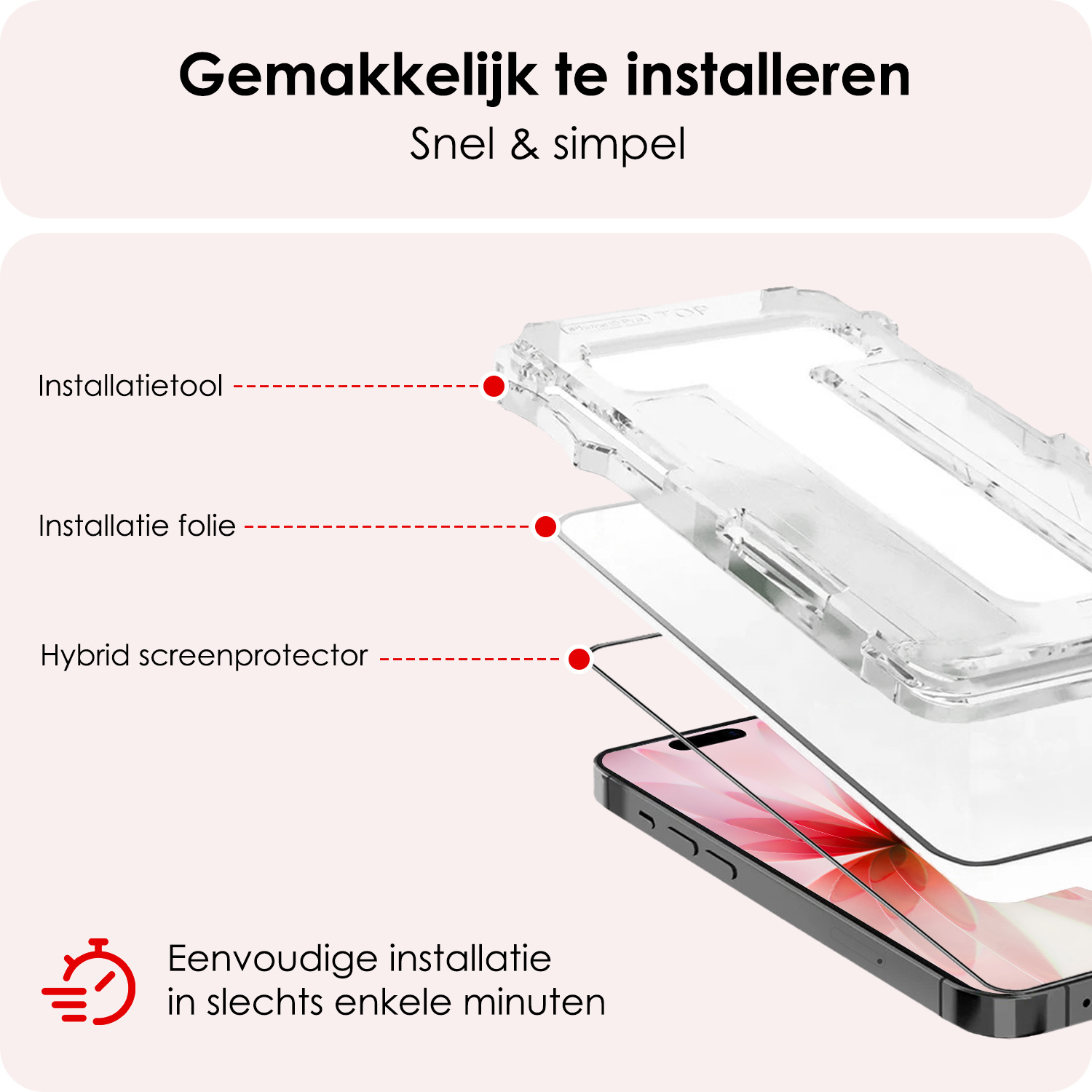 NoXx NoXx iPhone 17 Hybrid Screenprotector - 3 PACK