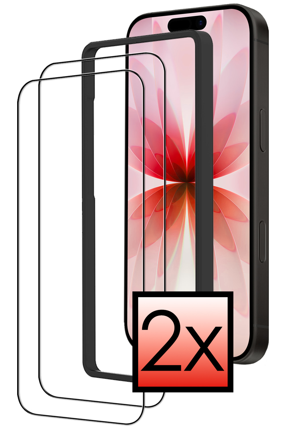 NoXx NoXx iPhone 17 Screenprotector Met Installieframe - 2 PACK