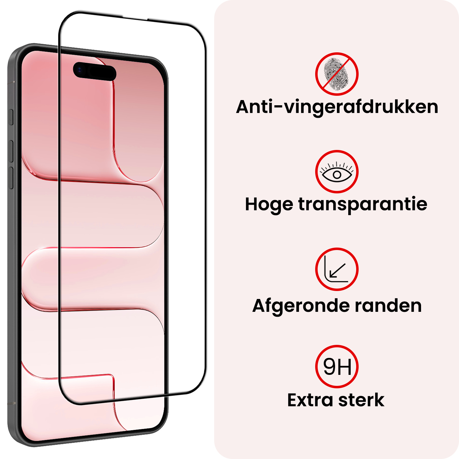 NoXx NoXx iPhone Air Screenprotector Met Installieframe - 3 PACK