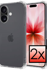 NoXx NoXx iPhone 17 Hoesje Shockproof - Transparant - 2 PACK