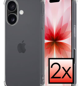 NoXx NoXx iPhone 17 Hoesje Shockproof - Transparant - 2 PACK