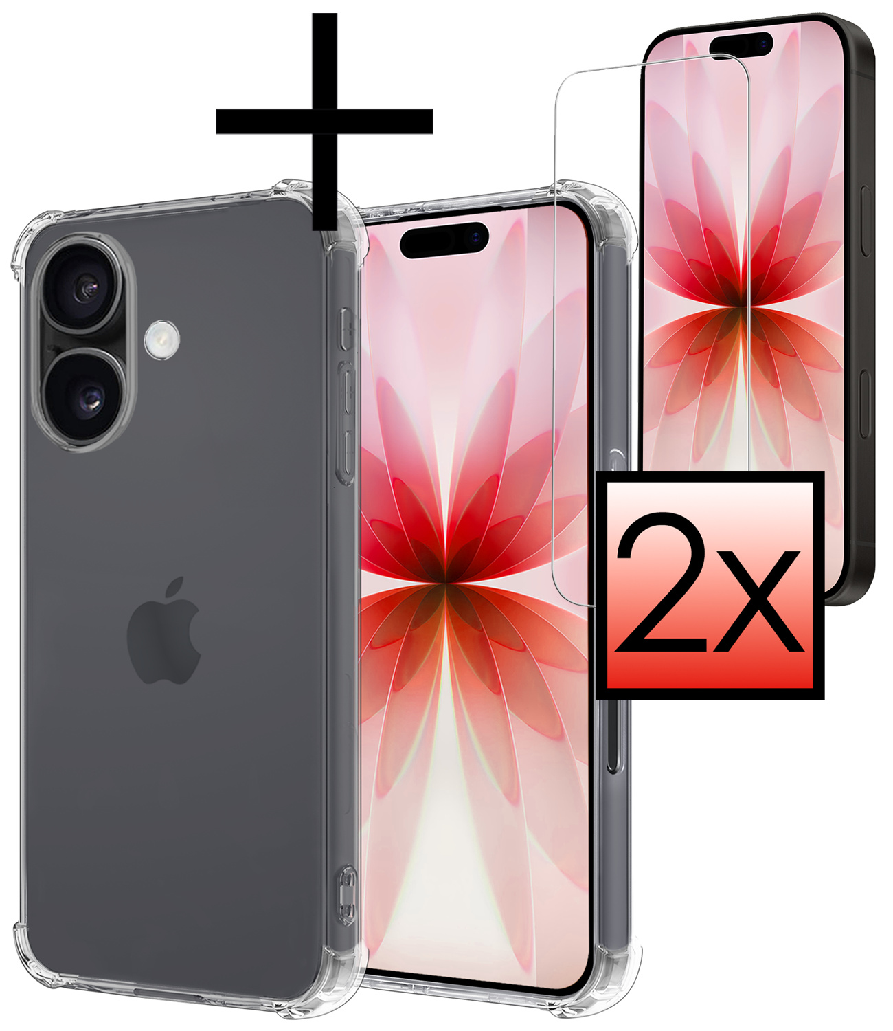 NoXx NoXx iPhone 17 Hoesje Shockproof Met Screenprotector Met Dichte Notch