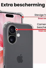 NoXx NoXx iPhone 17 Hoesje Shockproof Met Screenprotector Met Dichte Notch